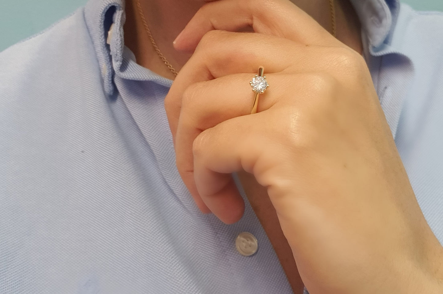Solitaire fiance ring